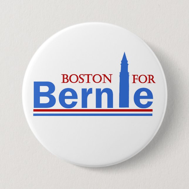 Boston for Bernie 7.5 Cm Round Badge (Front)