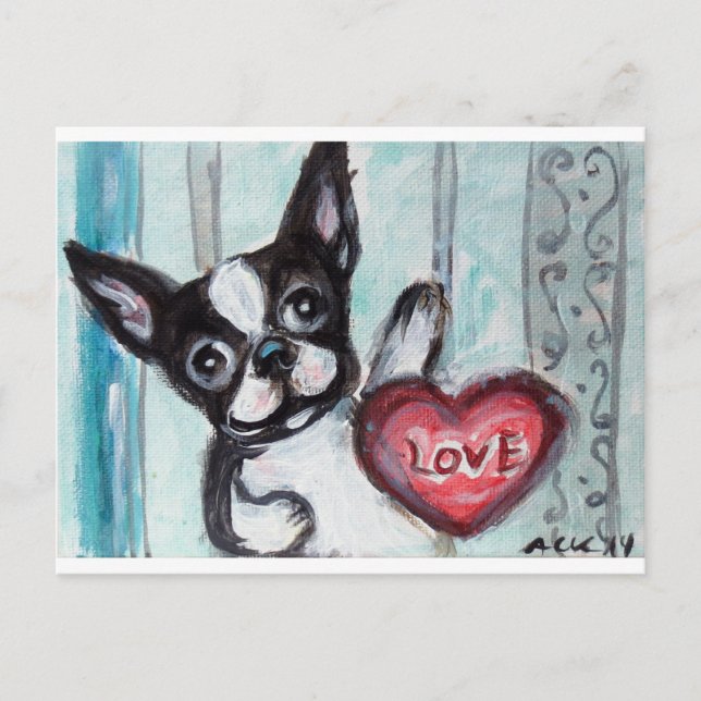 Boston Happy Heart Postcard (Front)