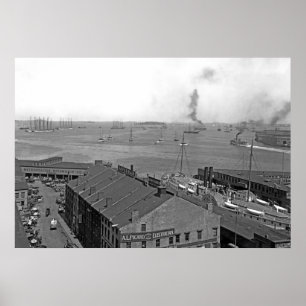 Boston Harbor Overview Poster