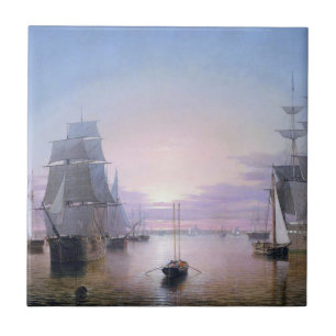Boston Harbour 1850 Tile