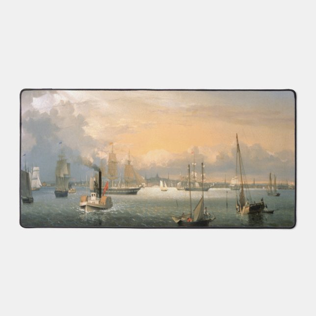 Boston Harbour 1854 Desk Mat (Front)