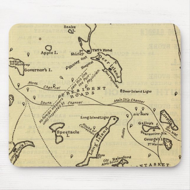 Boston Harbour 2 Mouse Mat (Front)