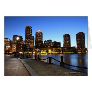 Boston Harbour and skyline. Boston is one of the
