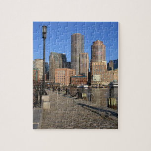 Boston Harbour and skyline. Boston is one of the Jigsaw Puzzle
