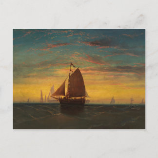 Boston Harbour by Charles Manger Postcard