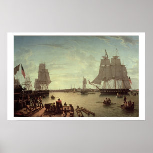 Boston Harbour from Constitution Wharf Poster