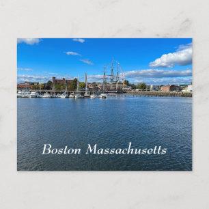 Boston Harbour in Massachusetts Postcard