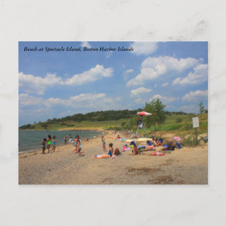 Boston Harbour Islands Spectacle Island Beach Postcard