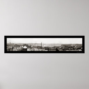 Boston Harbour, MA Photo 1912 Poster