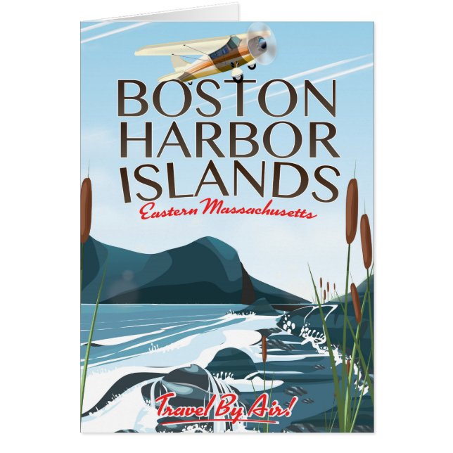 Boston Harbour Massachusetts Flight poster (Front)