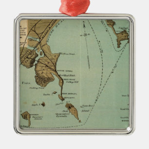 Boston Harbour Metal Tree Decoration