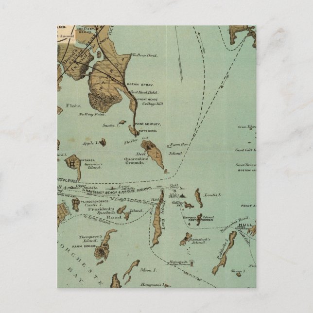 Boston Harbour Postcard (Front)
