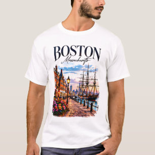 Boston Historic Skyline T-Shirt