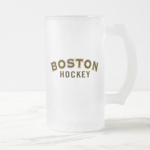 Boston Hockey 16oz Frosted Glass Mug