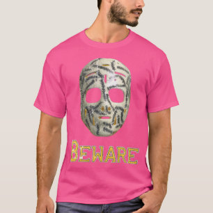 Boston Hockey Beware T-Shirt Classic 70s Goalie Ma