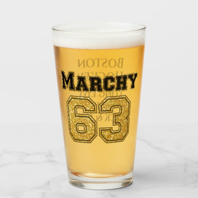 Boston Hockey Marchy 63 Glass (Front Filled)