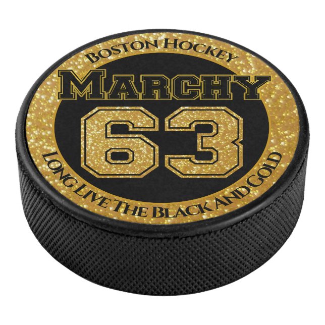 Boston Hockey Marchy 63 Hockey Puck (3/4)