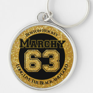 Boston Hockey Marchy 63 Key Ring