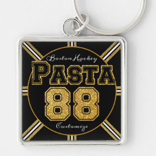 Boston Hockey Pasta 88 Key Ring