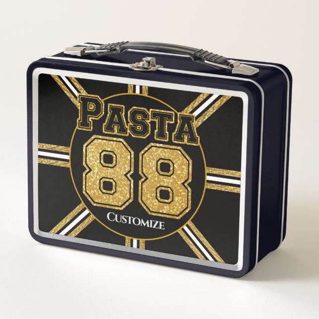 Boston Hockey Pasta 88 Metal Lunch Box (Front)