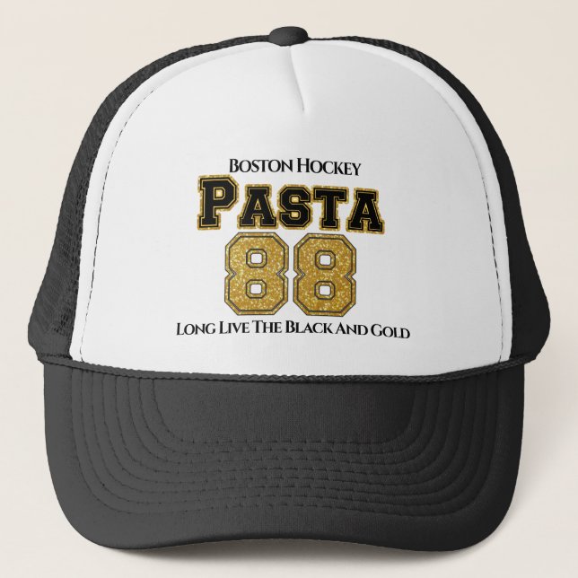 Boston Hockey Pasta 88 Trucker Hat (Front)