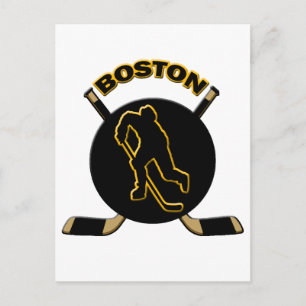 BOSTON HOCKEY POSTCARD