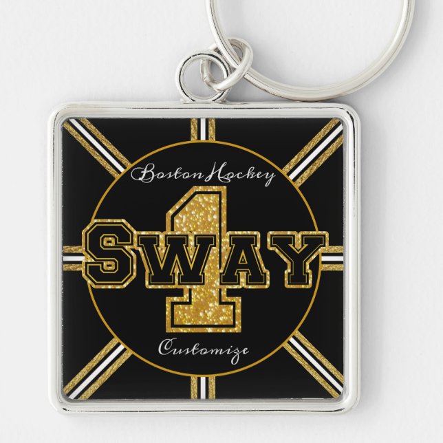 Boston Hockey Sway 1 Key Ring (Front)