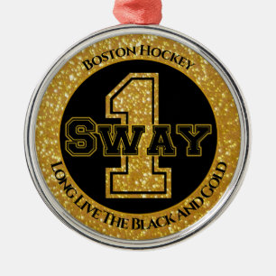 Boston Hockey Sway 1 Metal Tree Decoration