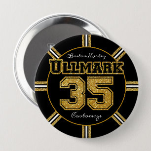 Boston Hockey Ullmark 35 10 Cm Round Badge
