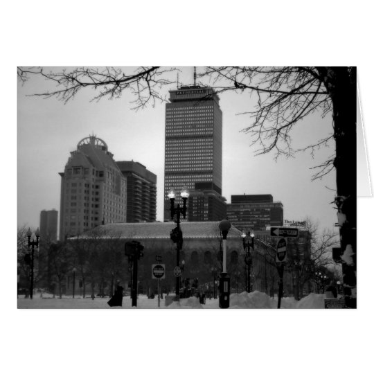 Boston in the Snow Card