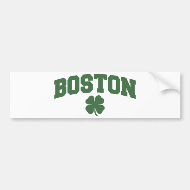 Boston (Irish Shamrock) Bumper Sticker (Front)