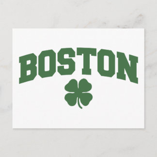 Boston (Irish Shamrock) Postcard