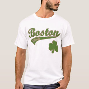 Boston Irish Shamrock t shirt