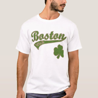 Boston Irish Shamrock t shirt
