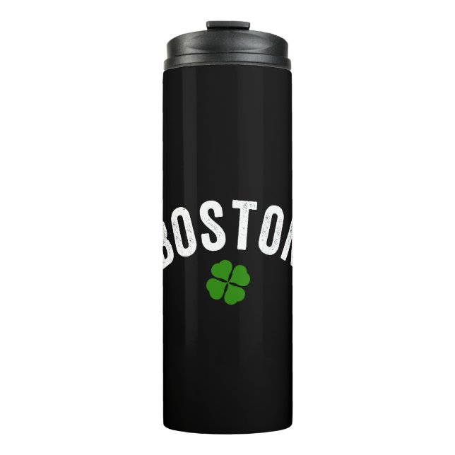 Boston Irish Shamrock Thermal Tumbler (Front)