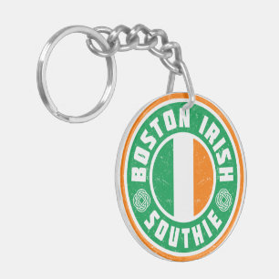 Boston Irish Southie Keychain