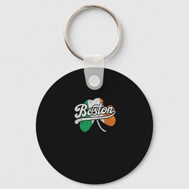 Boston Irish T-Shirt T-Shirt Key Ring (Front)
