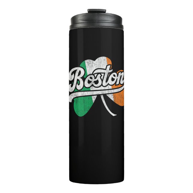 Boston Irish T-Shirt T-Shirt Thermal Tumbler (Front)