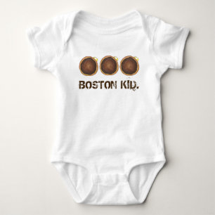 Boston Kid Cream Pie Doughnut Doughnut Massachuset Baby Bodysuit