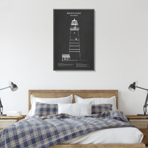 Boston Light Lighthouse - Massachusetts – PD Canvas Print