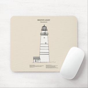 Boston Light Lighthouse - Massachusetts - SBD Mouse Mat