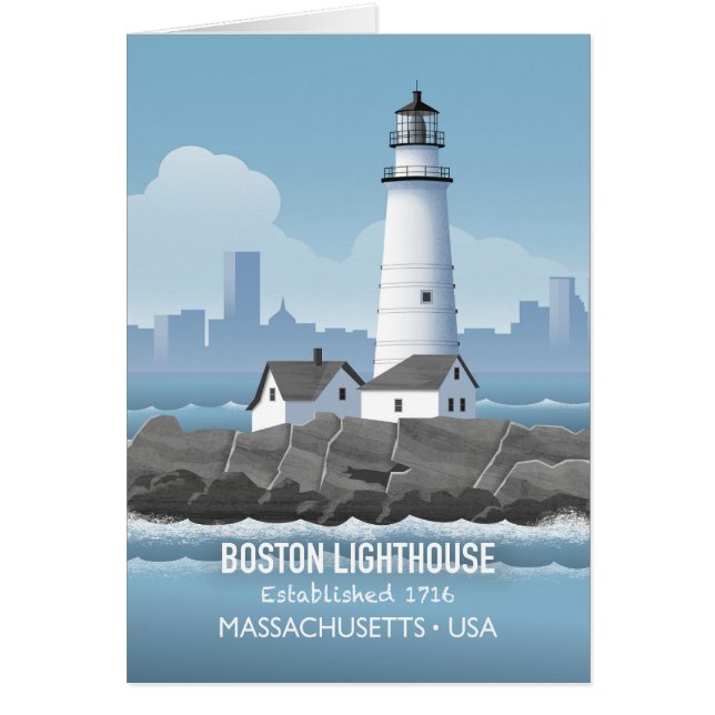 Boston Lighthouse Card (Front)