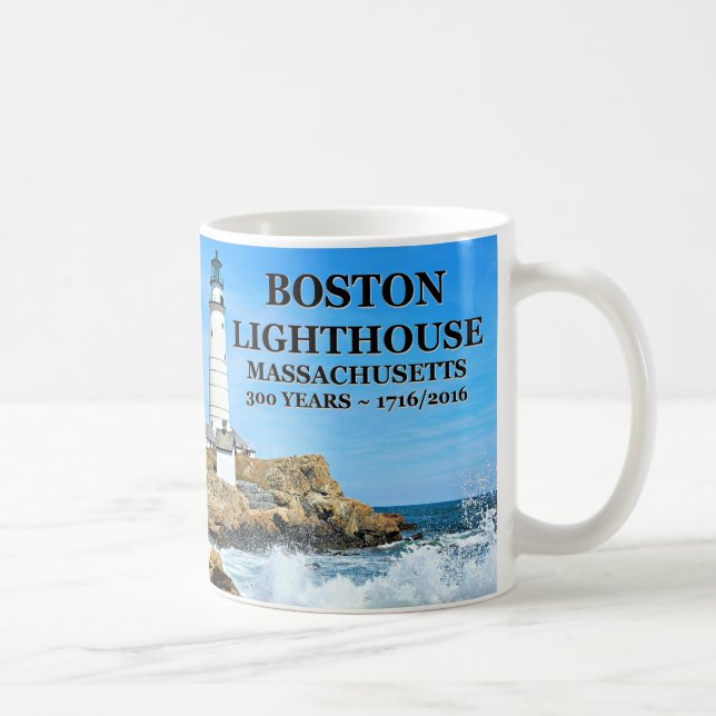 Boston Lighthouse, Massachusetts Coffee Mug (Right)