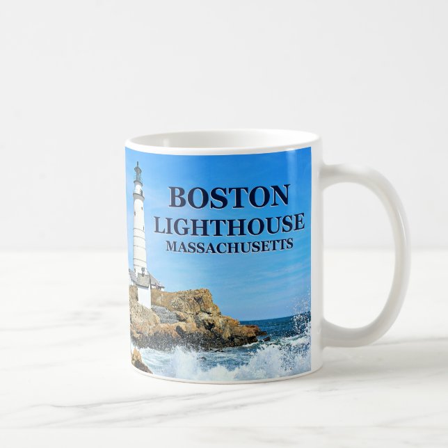 Boston Lighthouse, Massachusetts Coffee Mug (Right)