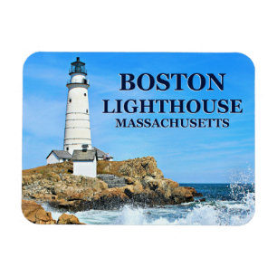 Boston Lighthouse, Massachusetts Flex Magnet