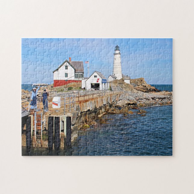 Boston Lighthouse, Massachusetts Jigsaw Puzzle (Horizontal)