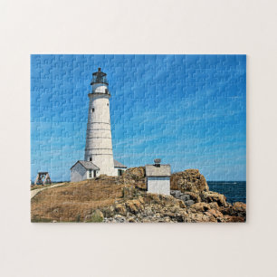 Boston Lighthouse, Massachusetts Jigsaw Puzzle