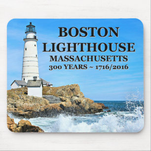 Boston Lighthouse, Massachusetts Mouse Mat