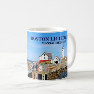 Boston Lighthouse, Massachusetts Mug