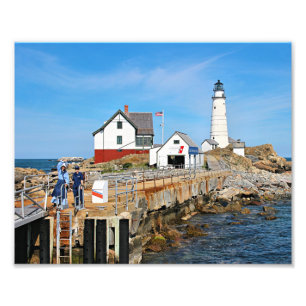 Boston Lighthouse, Massachusetts Photo Print